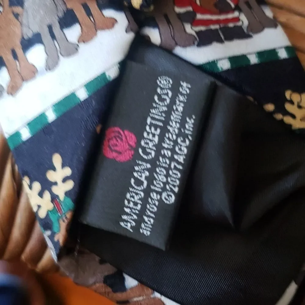 Kids reindeer and Santa tie